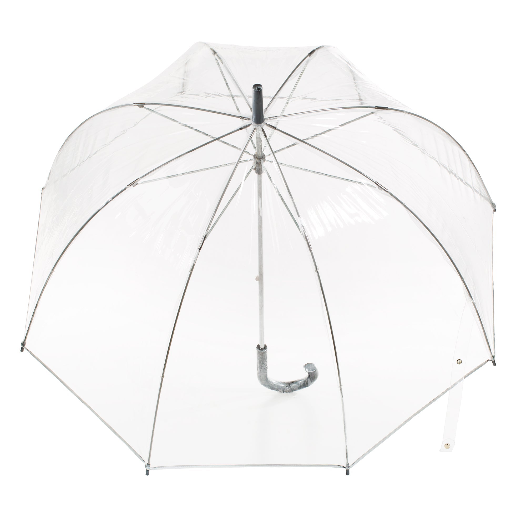 Clear Bubble Umbrella with Colorful Accents