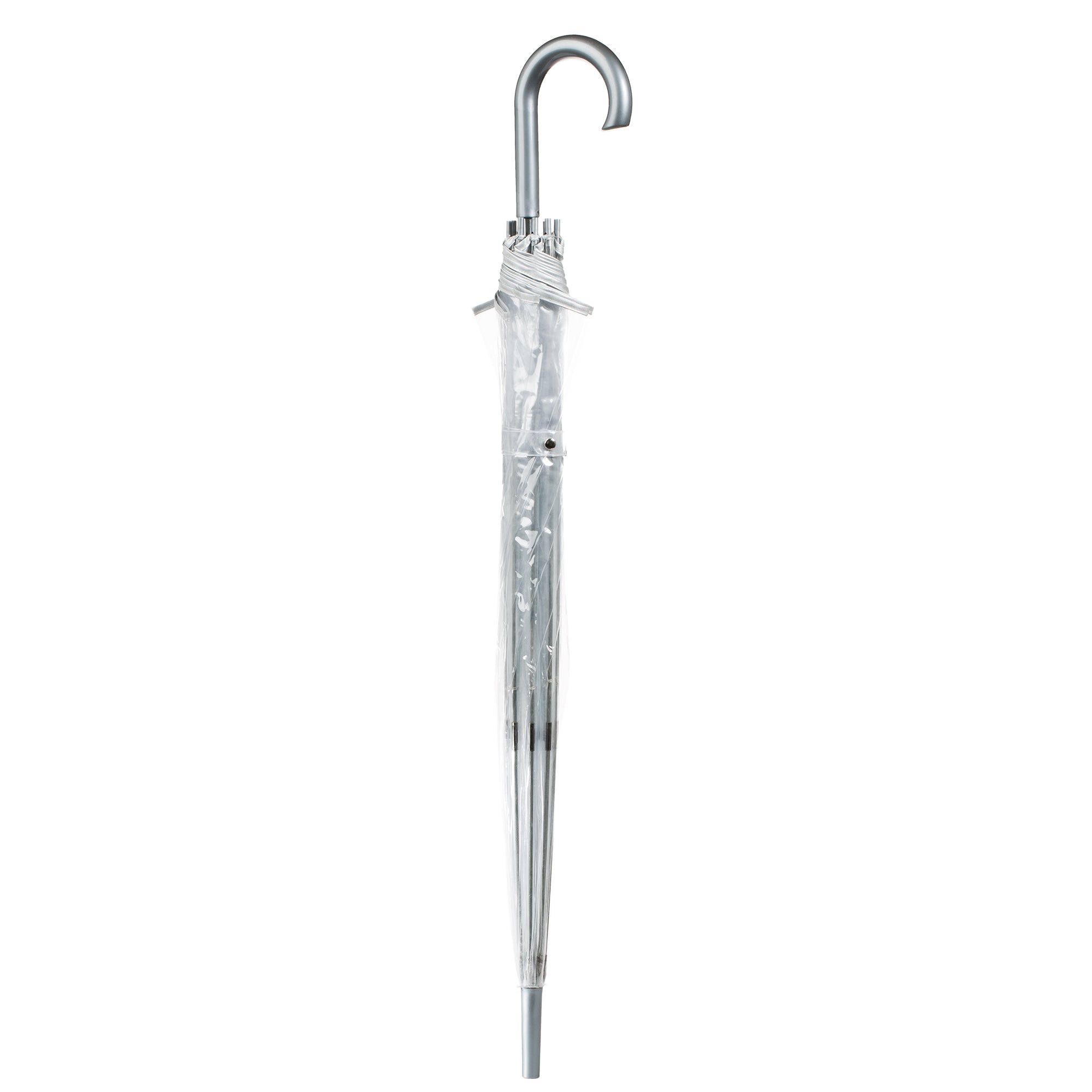 Clear Bubble Umbrella with Colorful Accents