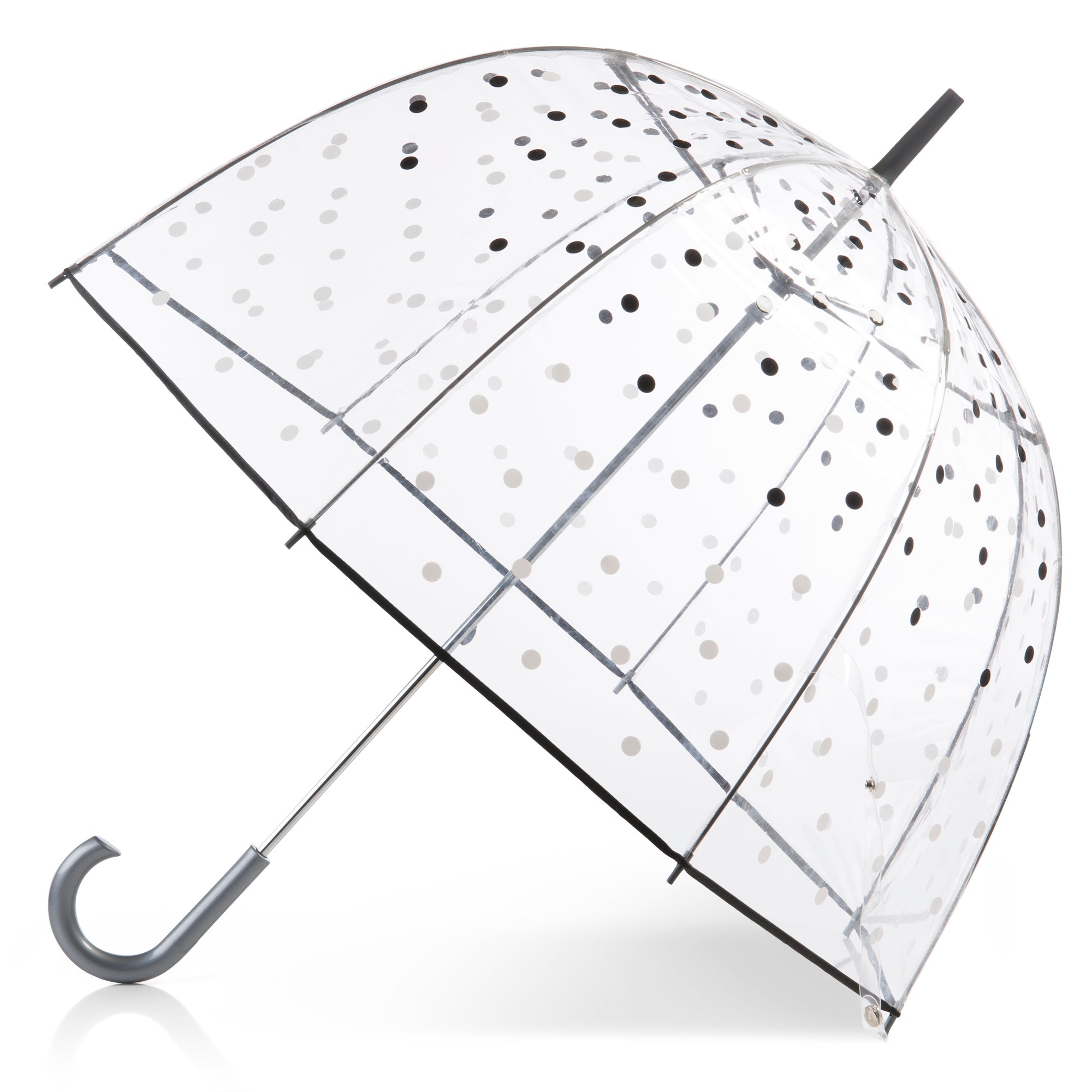 Clear Bubble Umbrella with Colorful Accents