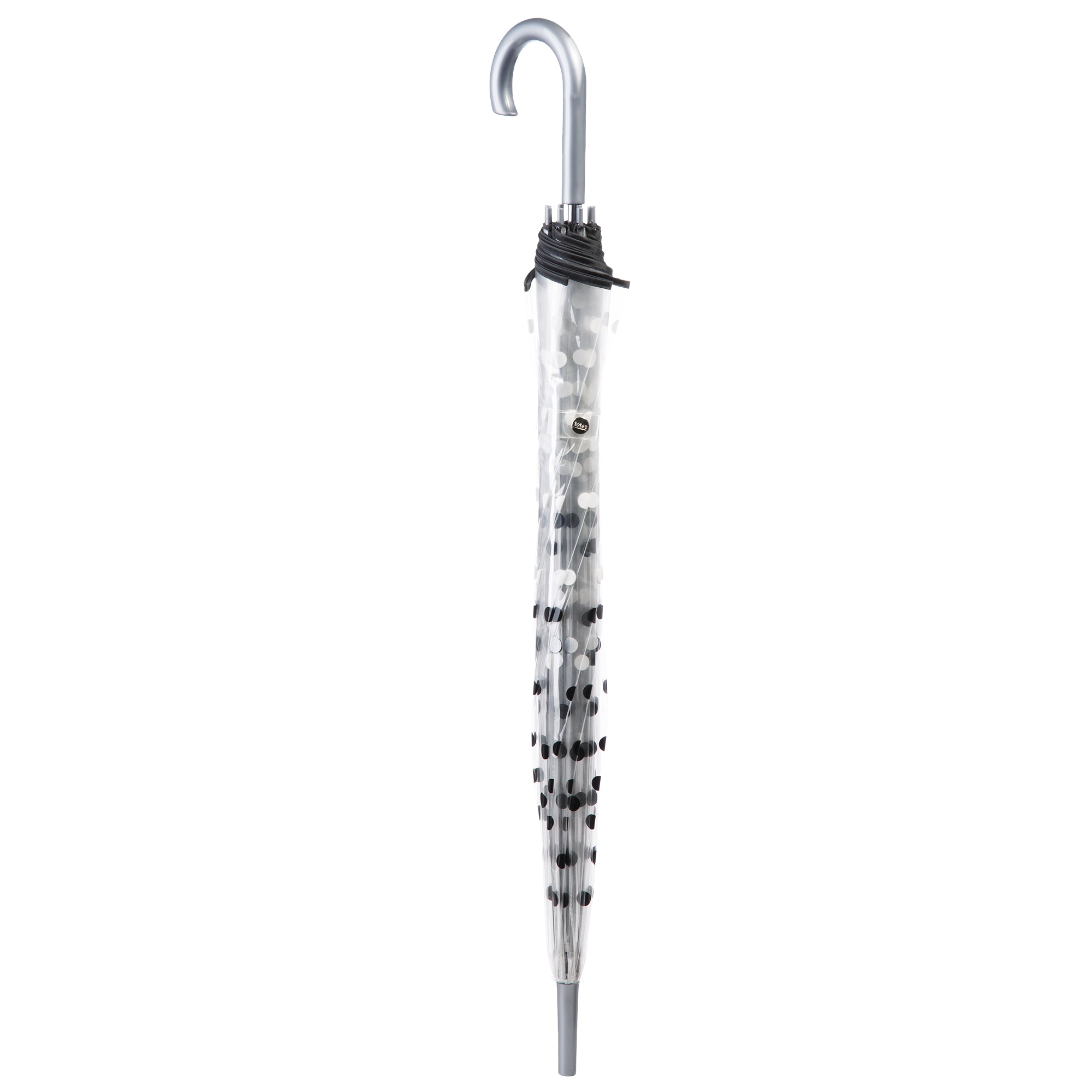 Clear Bubble Umbrella with Colorful Accents