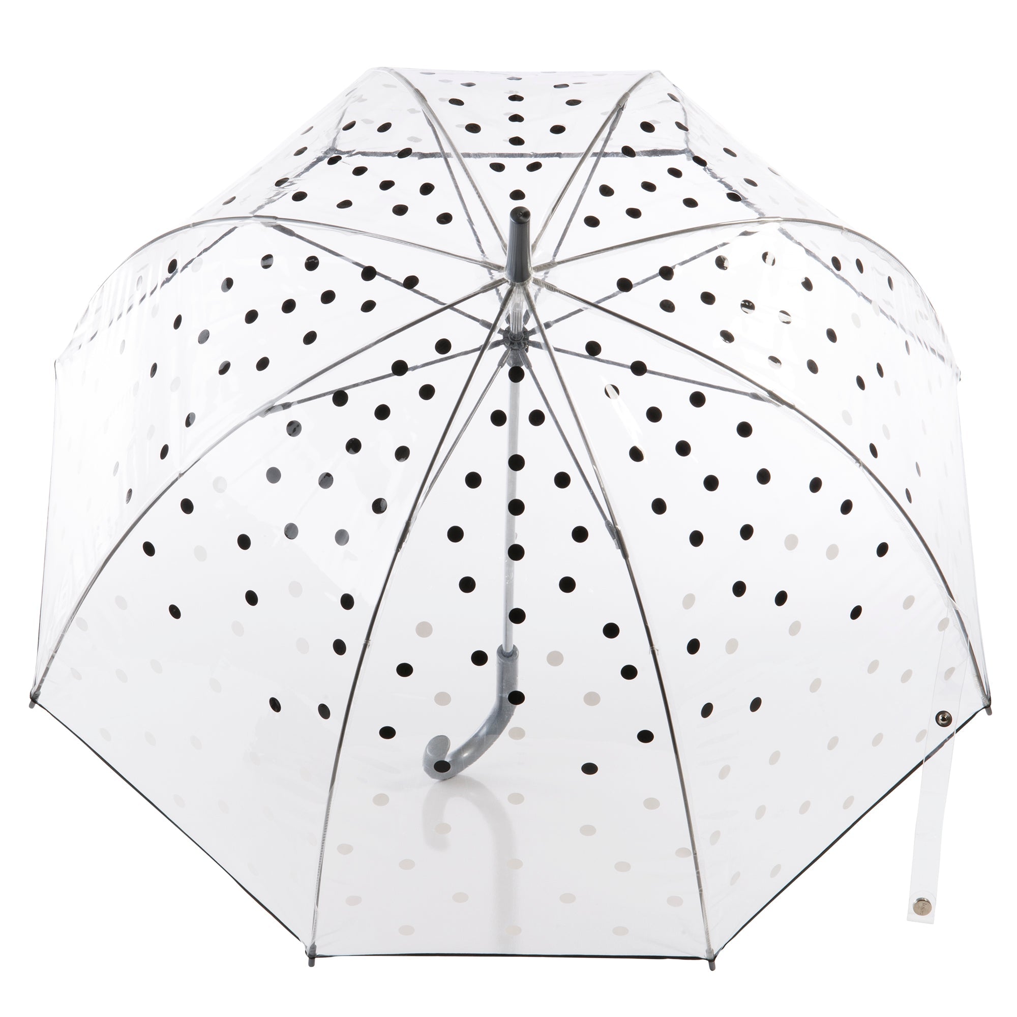 Clear Bubble Umbrella with Colorful Accents