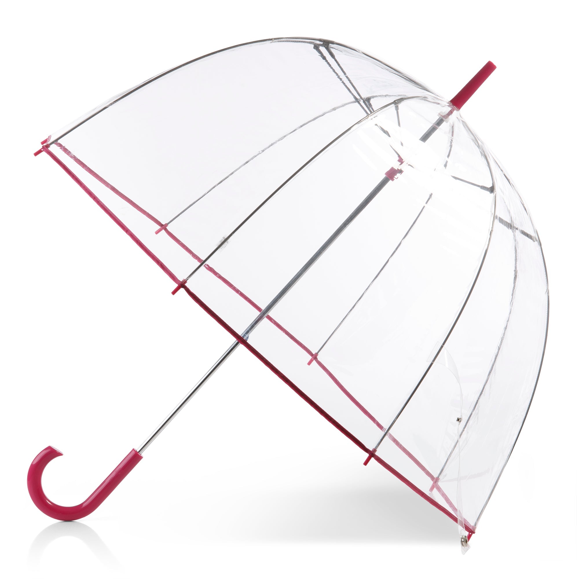 Clear Bubble Umbrella with Colorful Accents