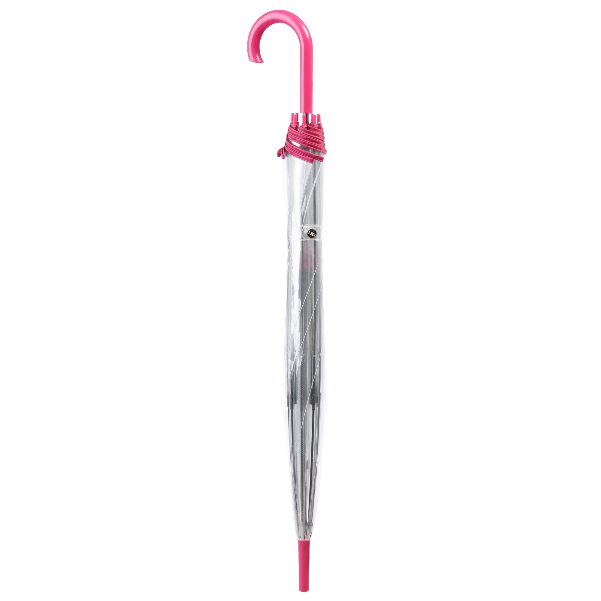 Clear Bubble Umbrella with Colorful Accents