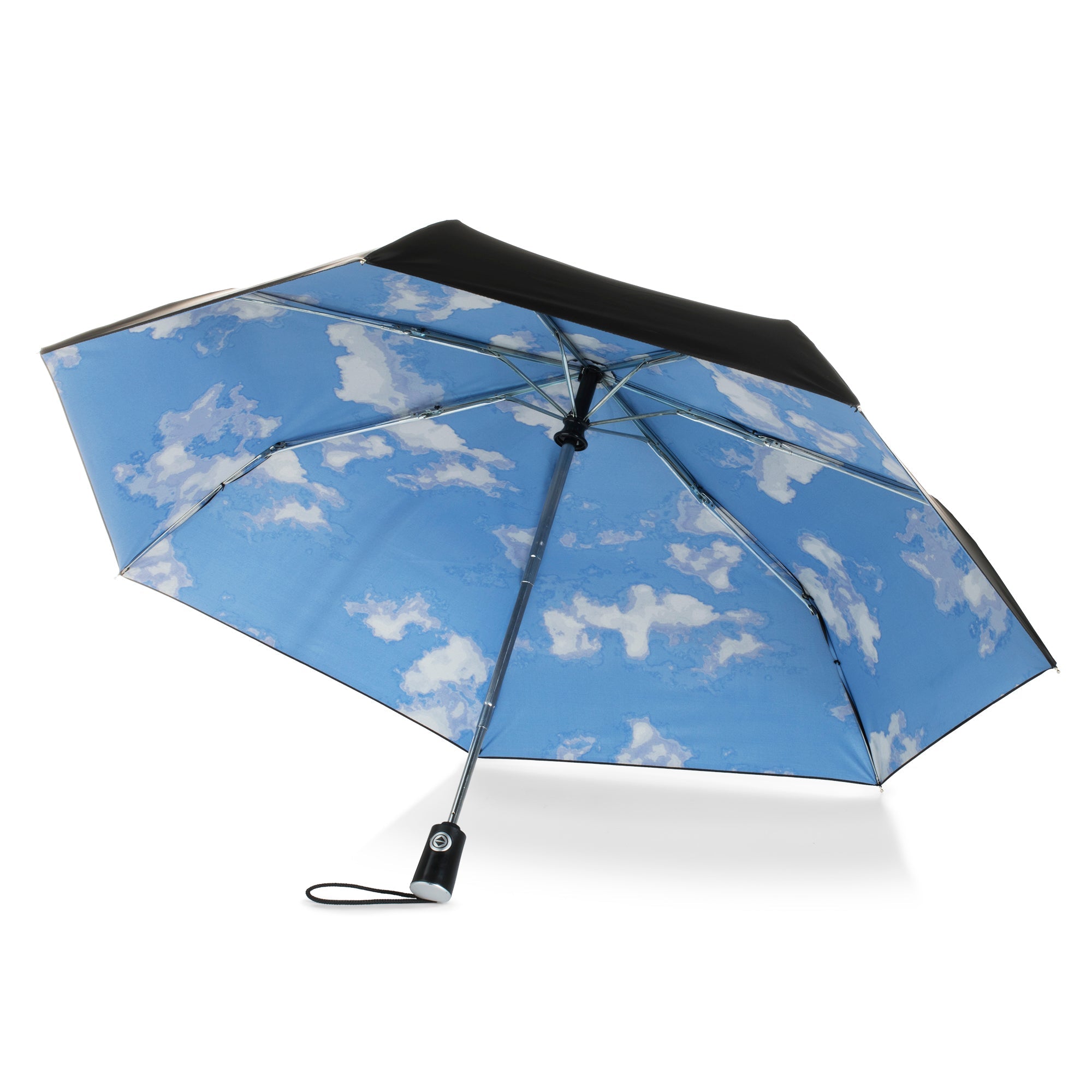 Under Canopy Print Folding Umbrella with Auto Open/Close Technology