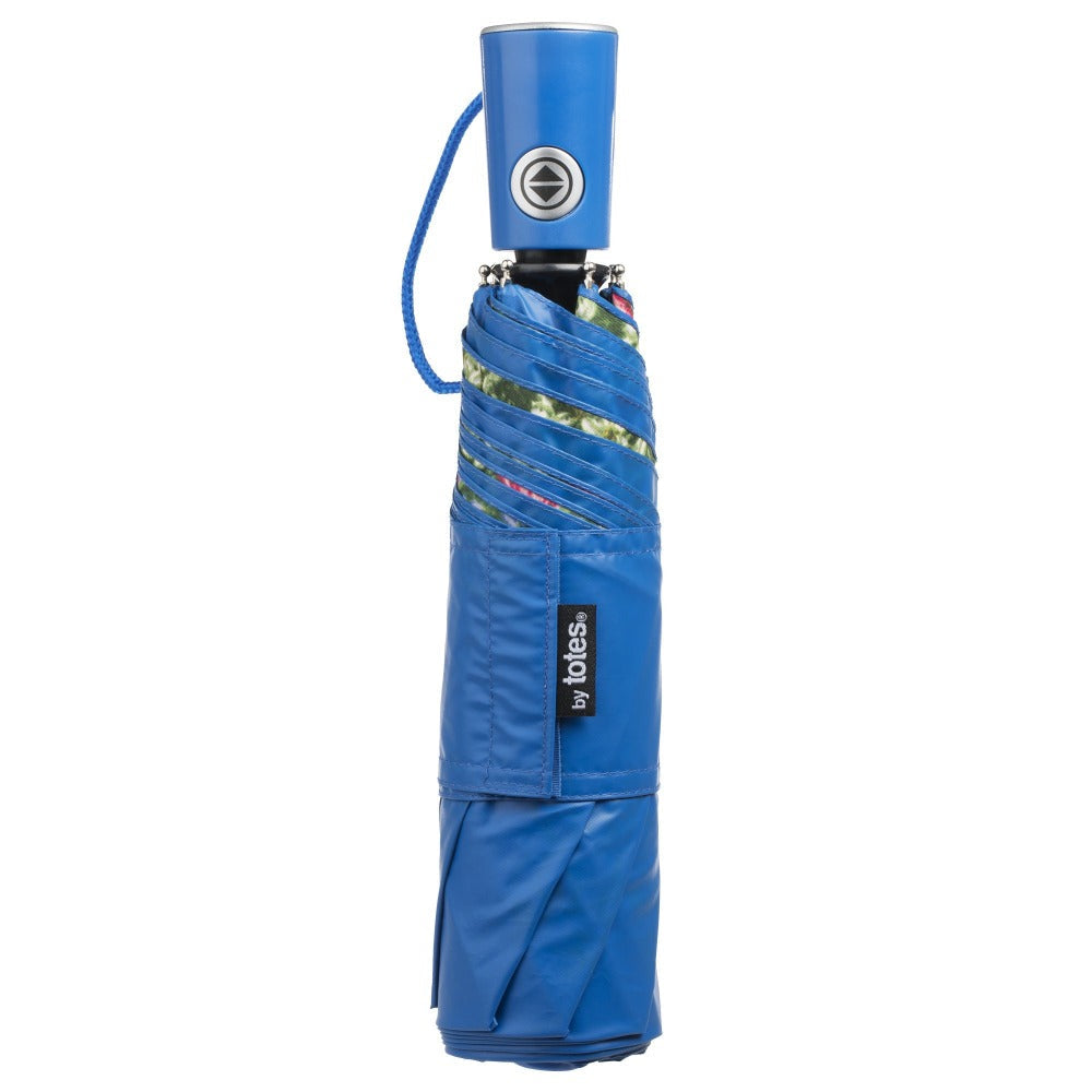 Under Canopy Print Folding Umbrella with Auto Open/Close Technology