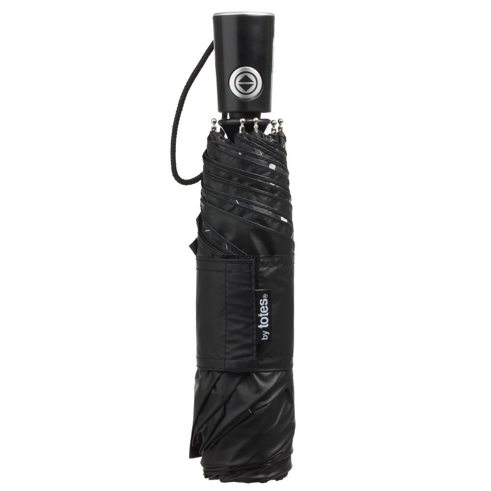 Under Canopy Print Folding Umbrella with Auto Open/Close Technology
