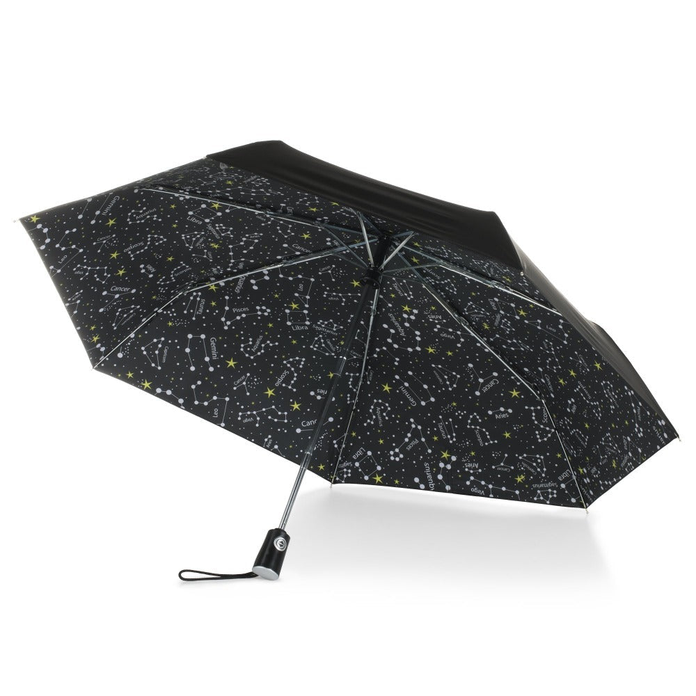 Under Canopy Print Folding Umbrella with Auto Open/Close Technology