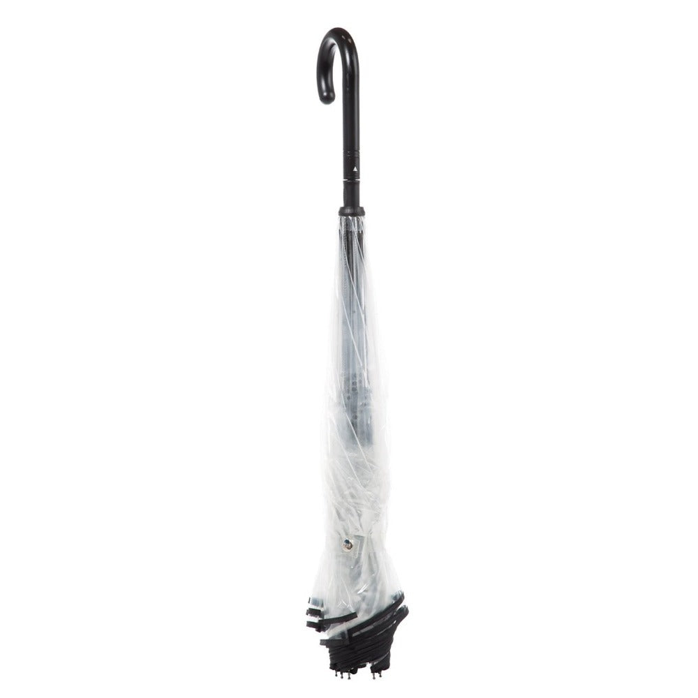 Stick Reverse-Close Umbrella with Under-Canopy Print