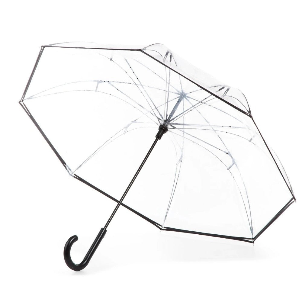 Stick Reverse-Close Umbrella with Under-Canopy Print