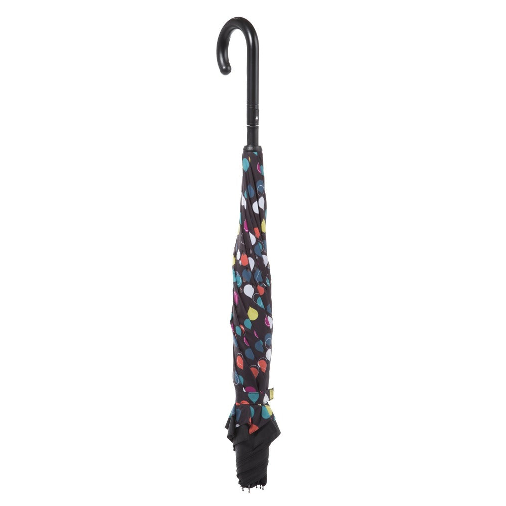 Stick Reverse-Close Umbrella with Under-Canopy Print