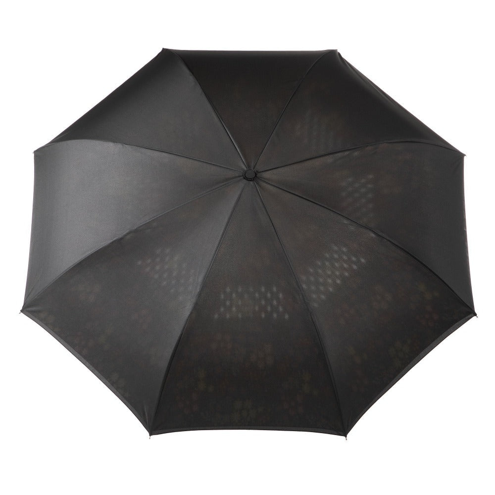 Stick Reverse-Close Umbrella with Under-Canopy Print