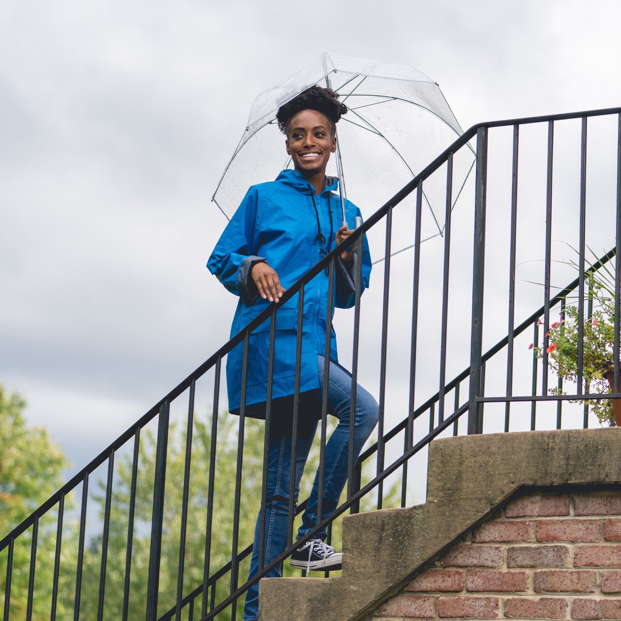 Clear Bubble Umbrella with Clear Acrylic Handle