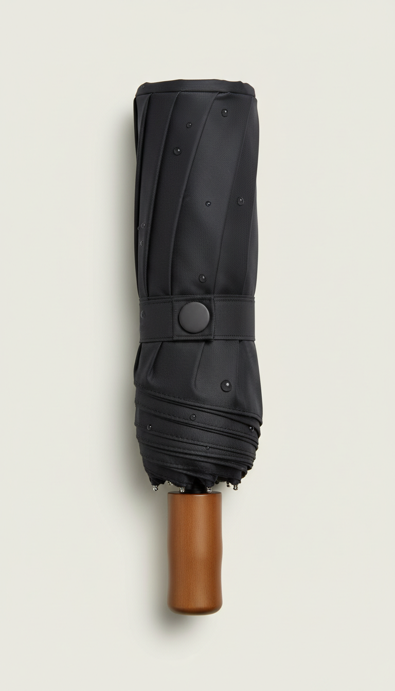 Deep Onyx Folding Umbrella