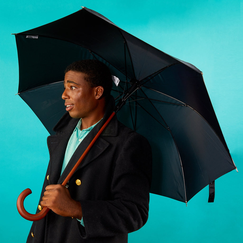 Classic Solid Wood Stick Umbrella
