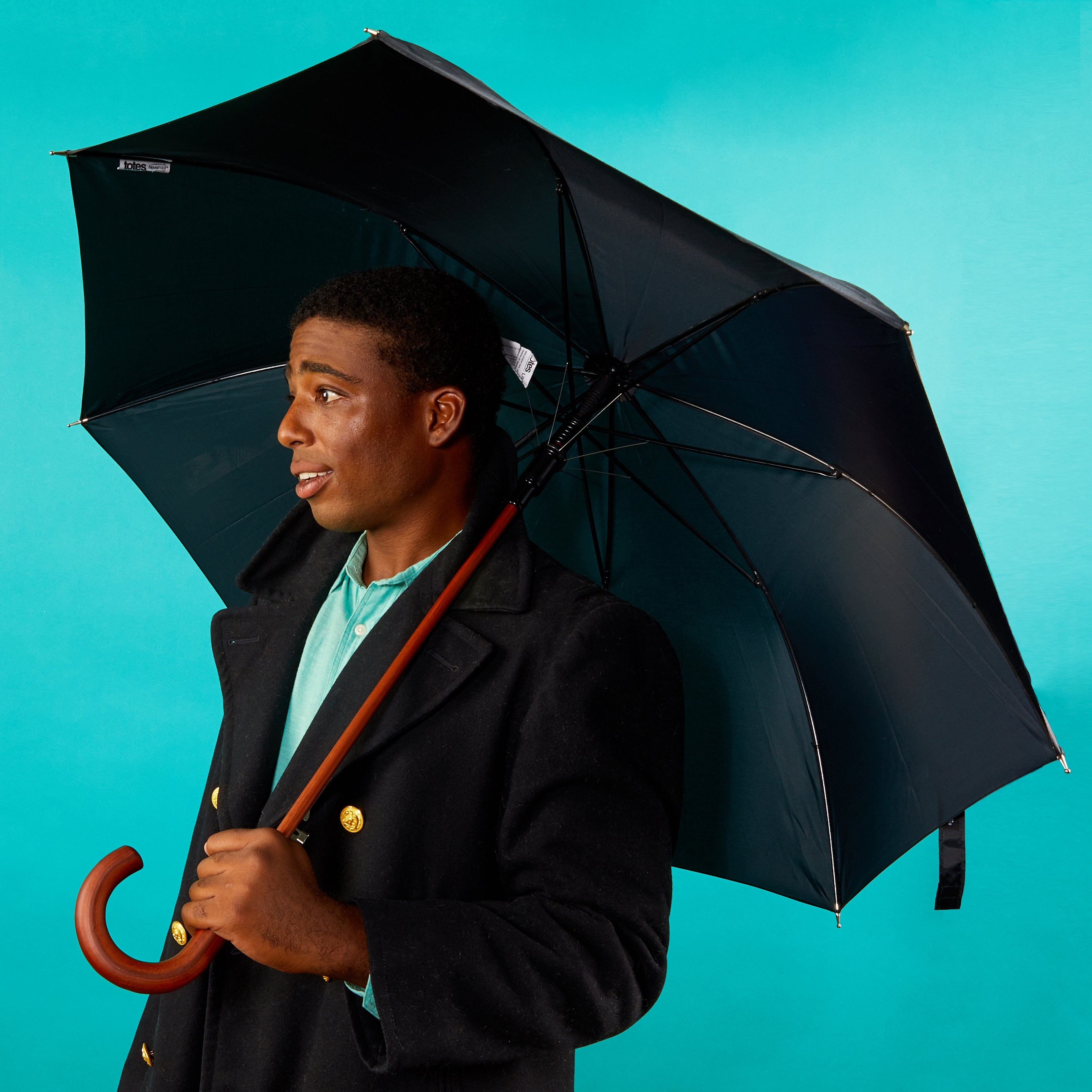 Classic Solid Wood Stick Umbrella