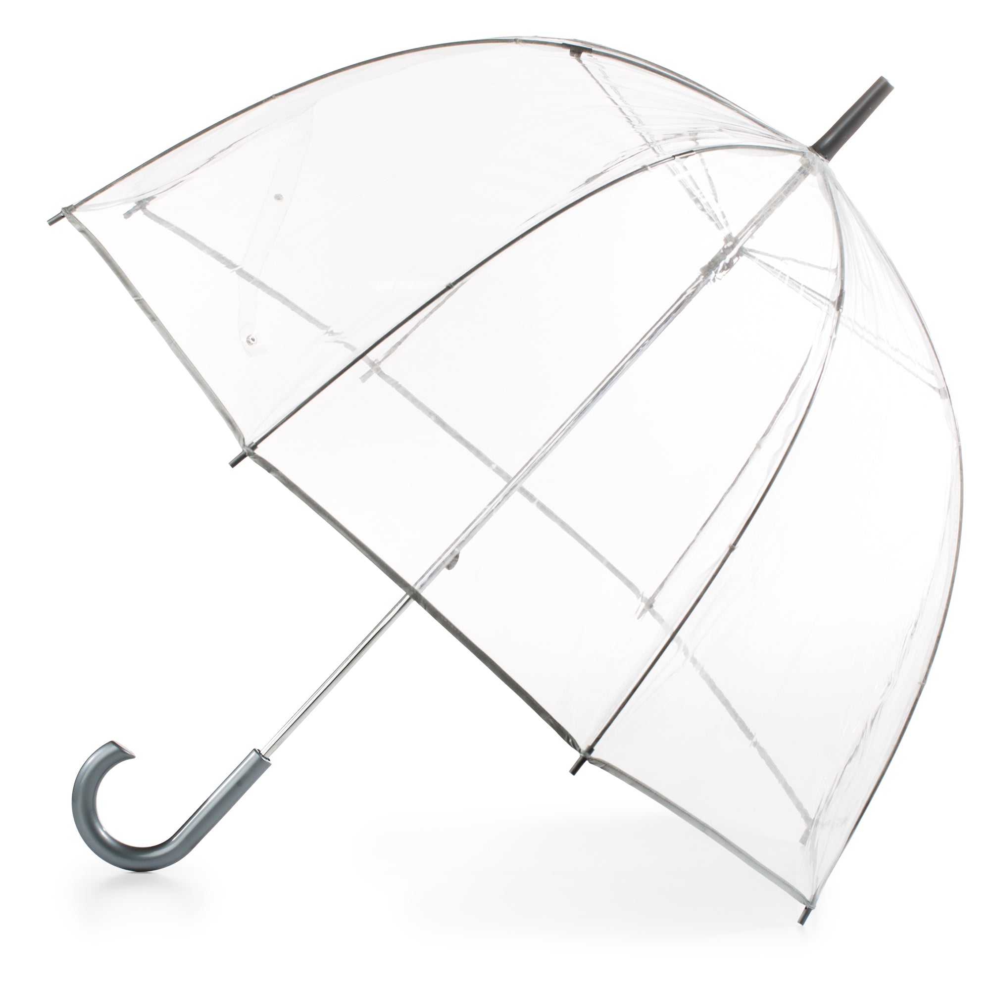 Clear Bubble Umbrella with Colorful Accents