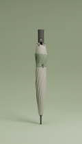 Ivory Grey Folding Umbrella