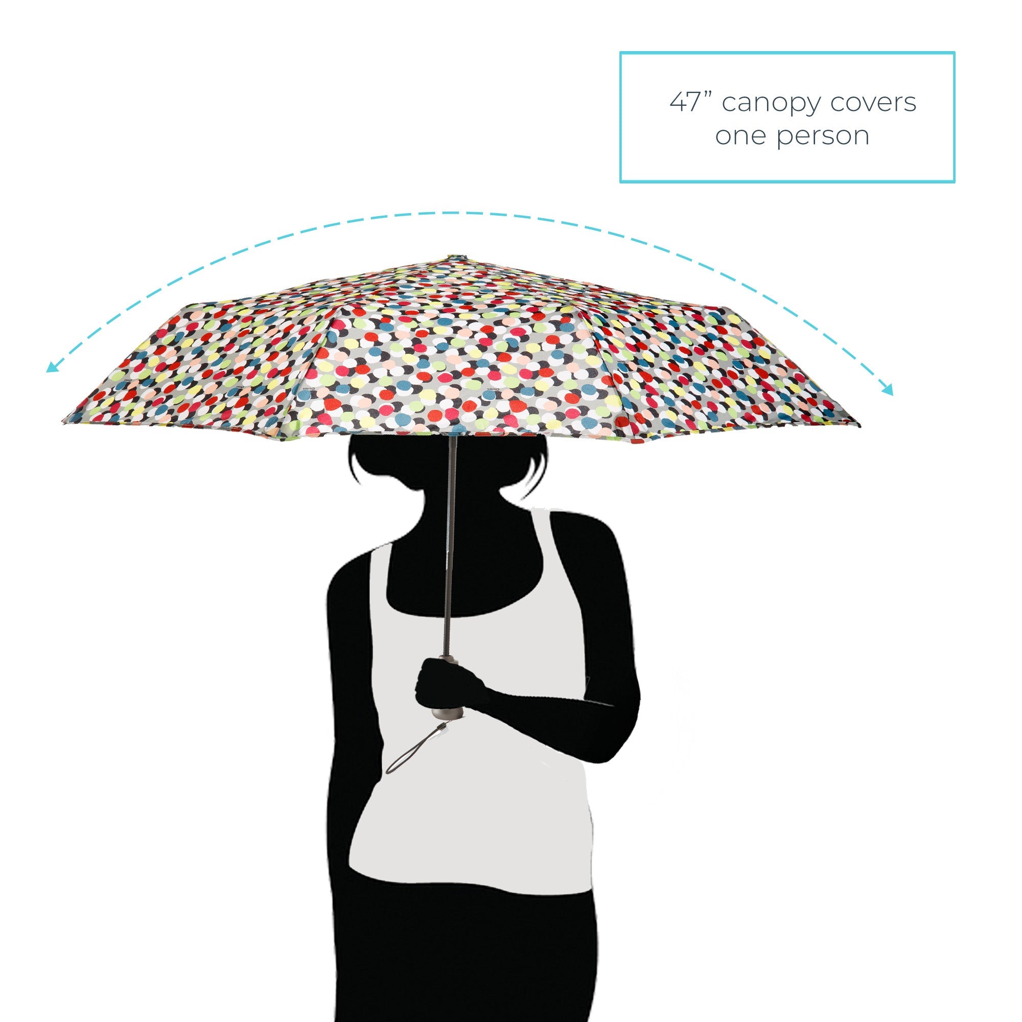 Premium Folding Umbrella with Tipless Ends, Wind & Sun Protection