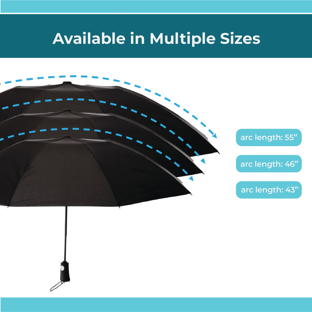 Folding Reverse-Close Umbrella with Wind Protection