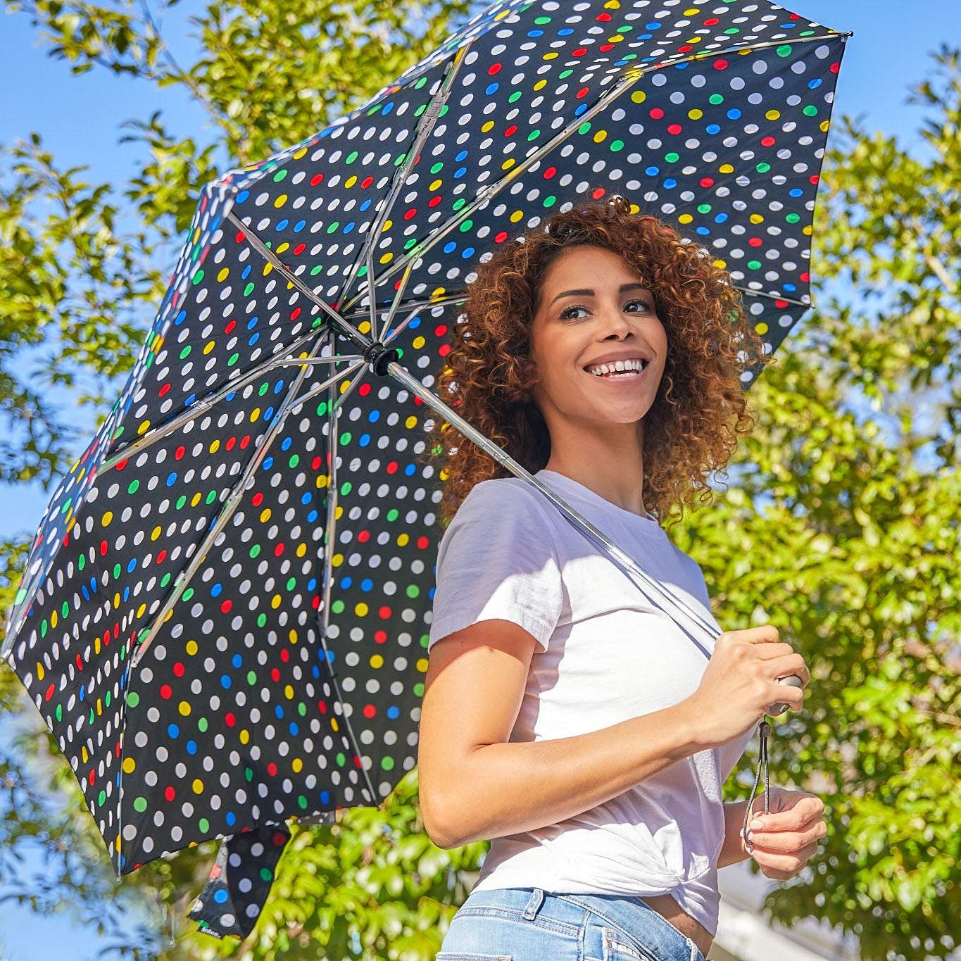 Ultimate Protection Folding Umbrella with Wind & Sun Protection