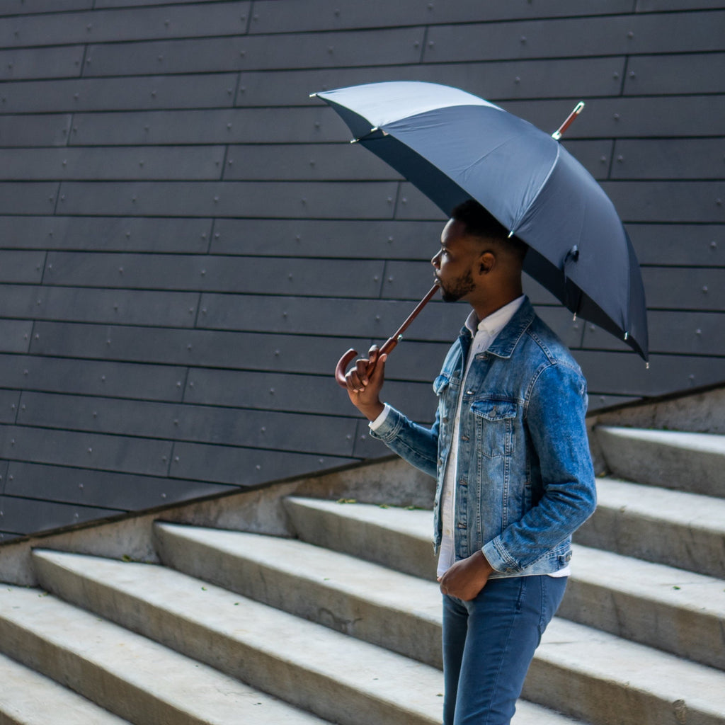 Classic Solid Wood Stick Umbrella