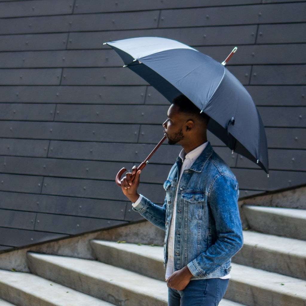 Classic Solid Wood Stick Umbrella
